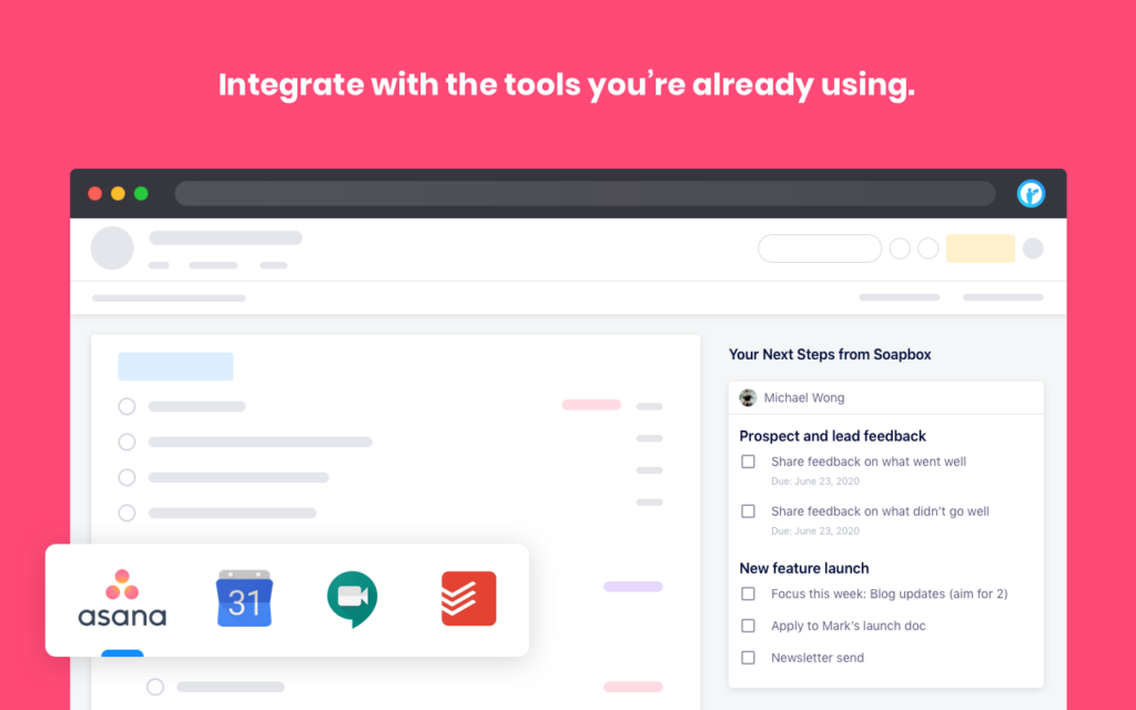 Soapbox Chrome Extension Asana Todoist Integration