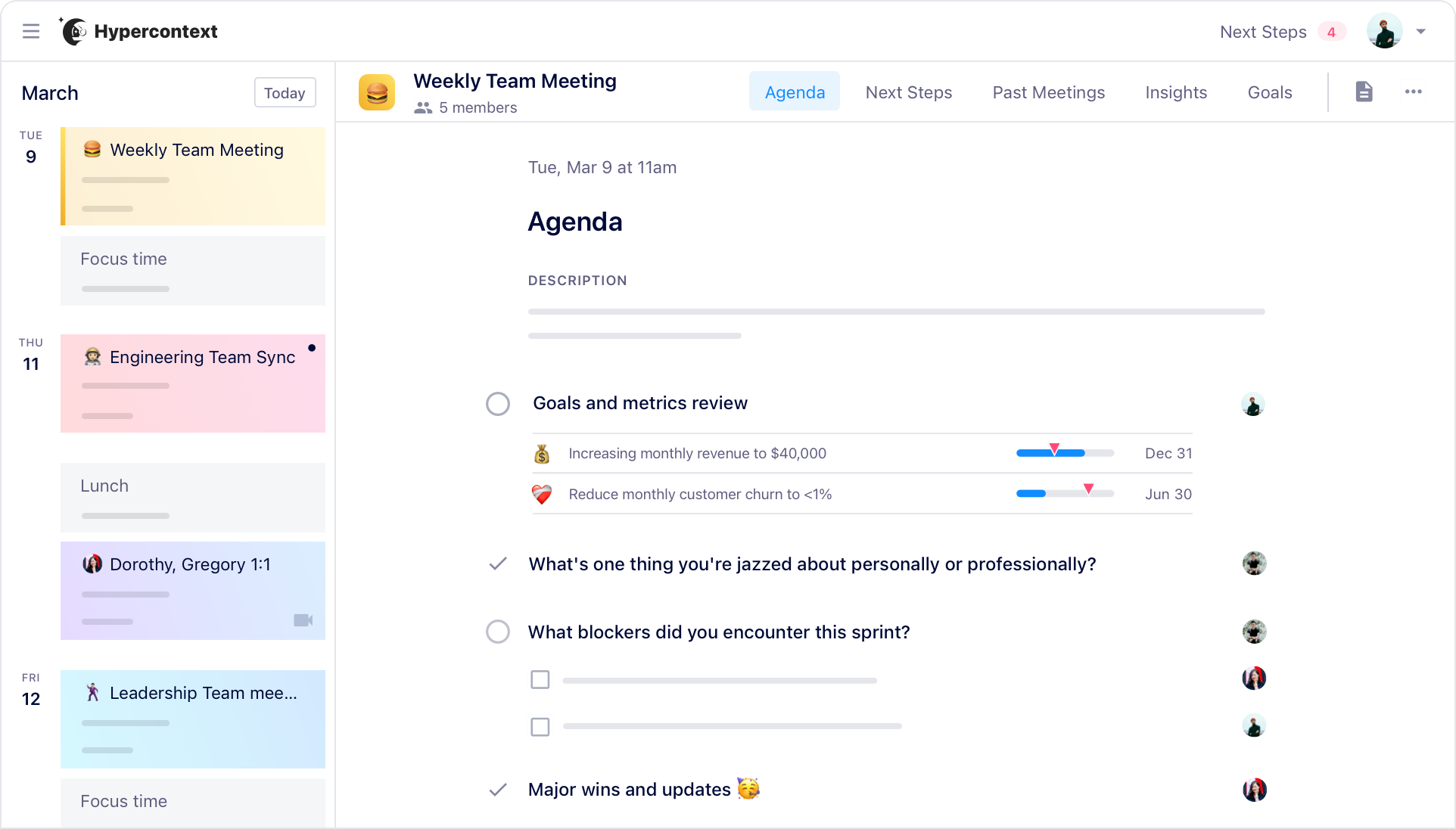 Team meeting software