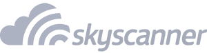 Skyscanner logo gray